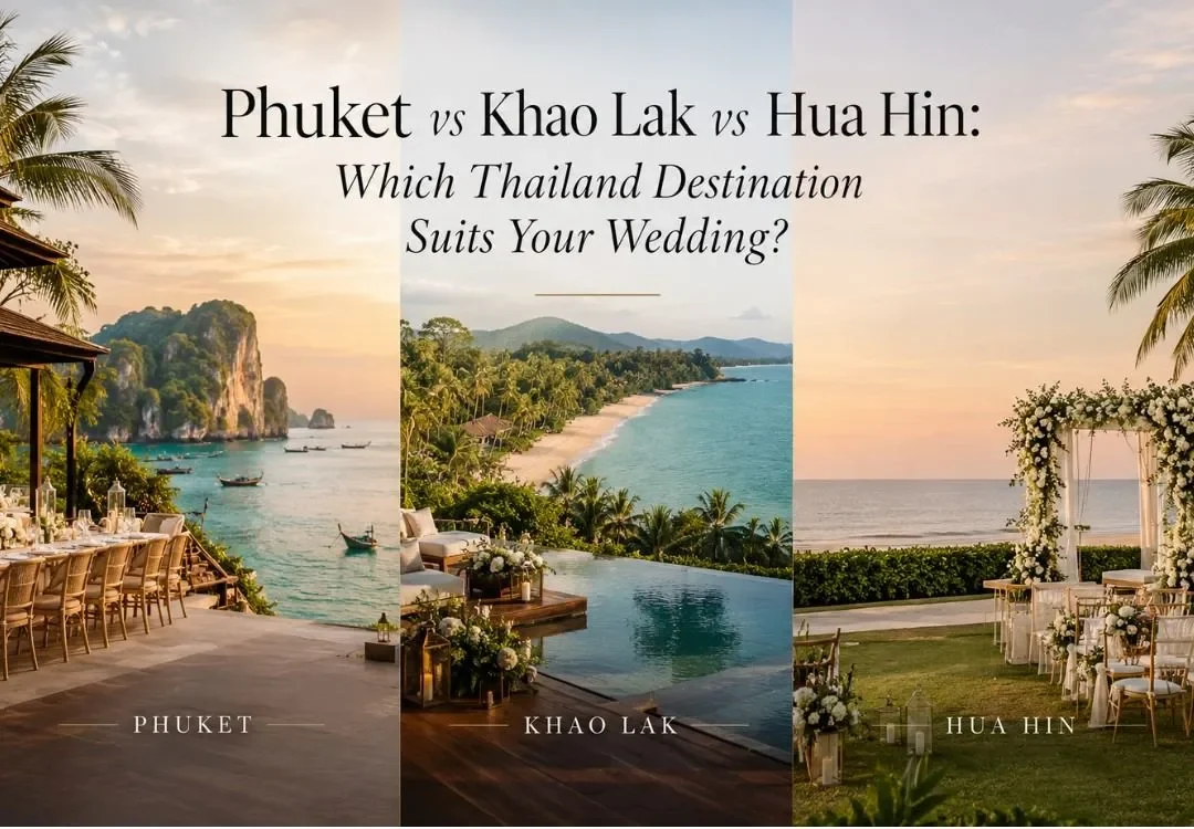 Phuket vs Khao Lak vs Hua Hin: Which Thailand Destination Suits Your Wedding?